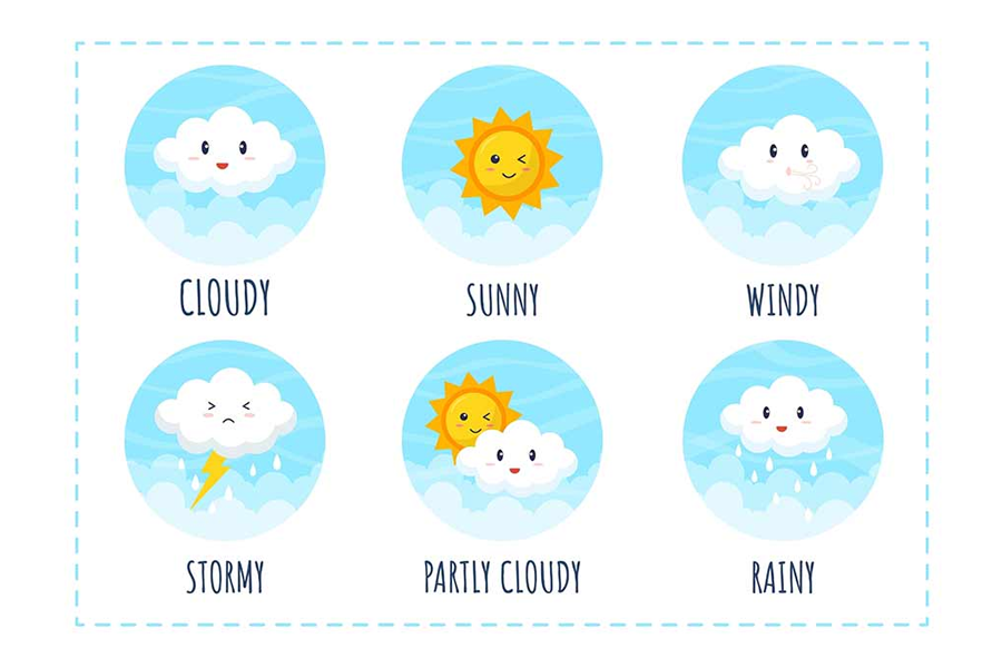 Fun English for parents and their children Under 8, Weather